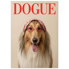 Rough Collie Dogue Print