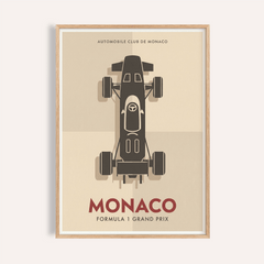 Top-Down Racing Car Poster