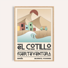 El Cotillo Surfing Poster
