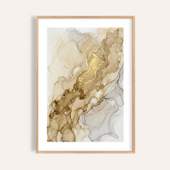 Abstract Gold Art Print