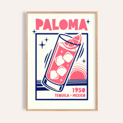 Paloma Cocktail Print