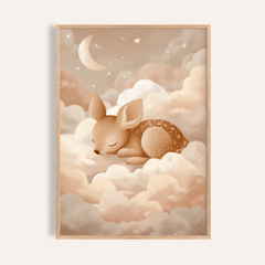 Sleeping Deer Wall Art