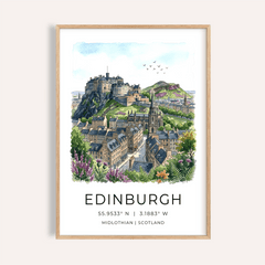Edinburgh Cityscape Art Print
