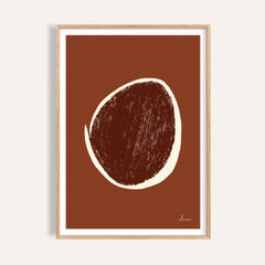 Abstract Earth Tone Art Print