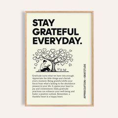 Inspirational Sayings Posters with gratitude quote