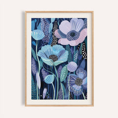 Blue and Purple Art