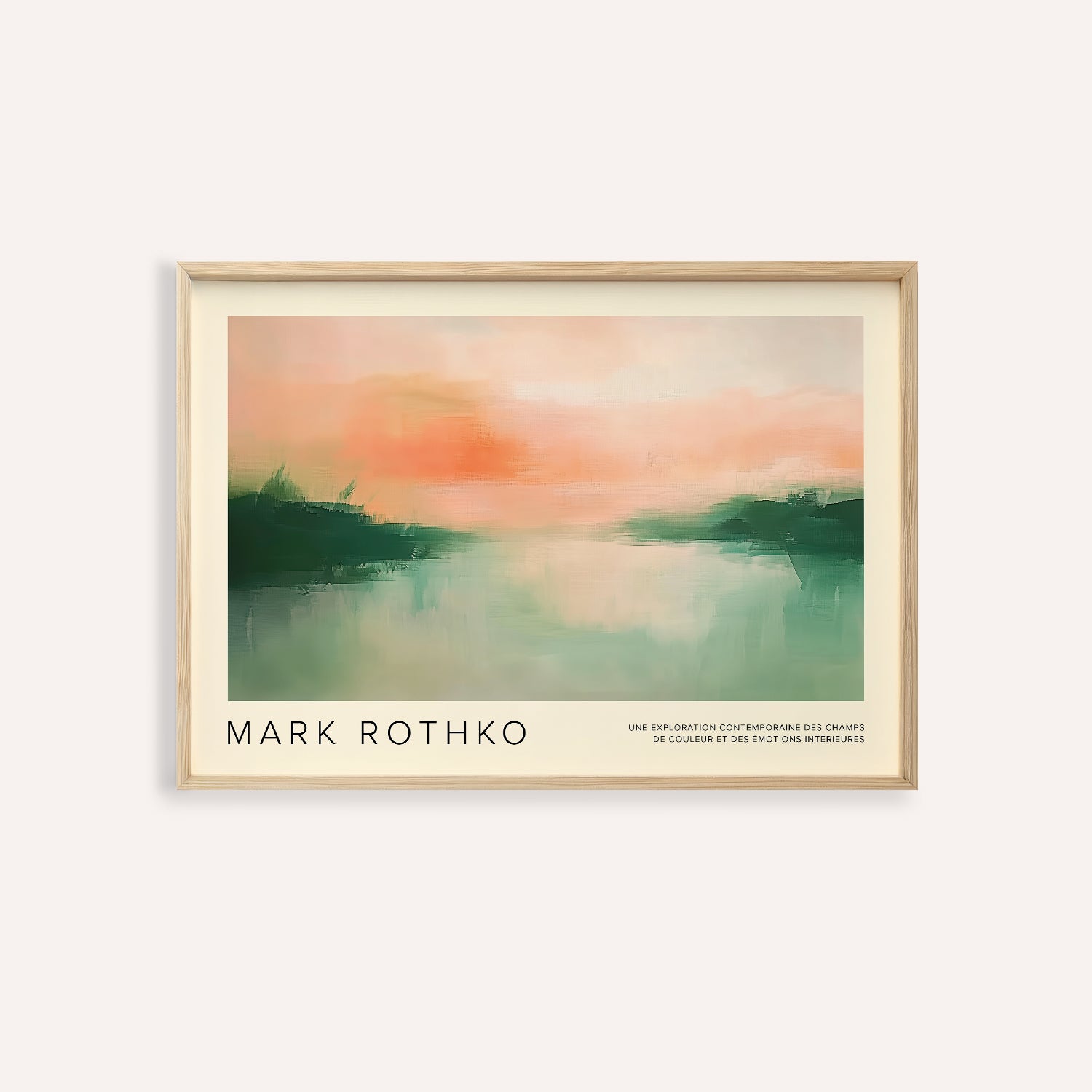 Mark Rothko Poster | Tranquil Horizon Abstract Landscape​