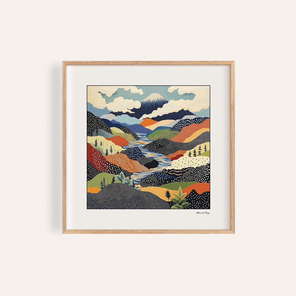 Japanese Art Prints | Mount Fuji Abstract Wall Art
