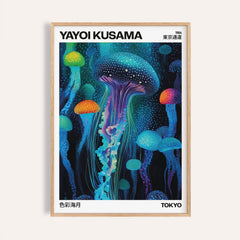 Yayoi Kusama Art colorful jellyfish poster