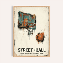 Street Basketball Art Print