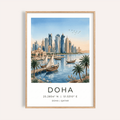 Doha City Art Print