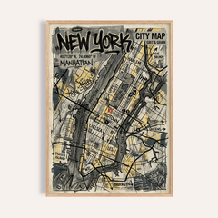 New York Graffiti Poster