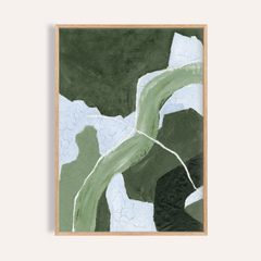 Abstract Green Art Print