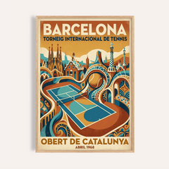 Barcelona Tennis Poster