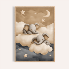 Baby Elephants Nursery Art