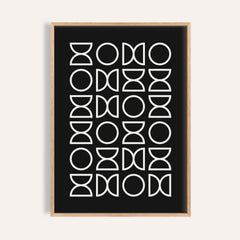 Black and White Geometric Art