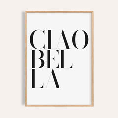 Black and White Typography Poster