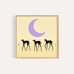 Black Dog Art Print