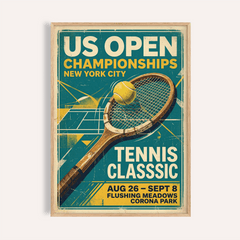 Vintage New York Tennis Print