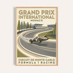 Vintage Open Wheel Racing Print