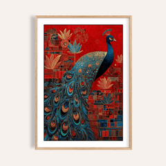 Indian Peacock Art Print