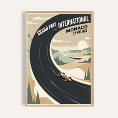 Vintage Car Racing Poster