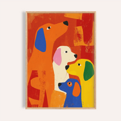 Colorful Dog Print