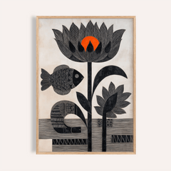 Lotus Fish Wall Art