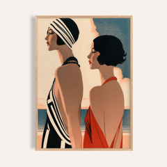 Art Deco Riviera Fashion Print