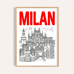 Milan City Wall Art