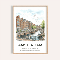 Amsterdam Canal Art Print