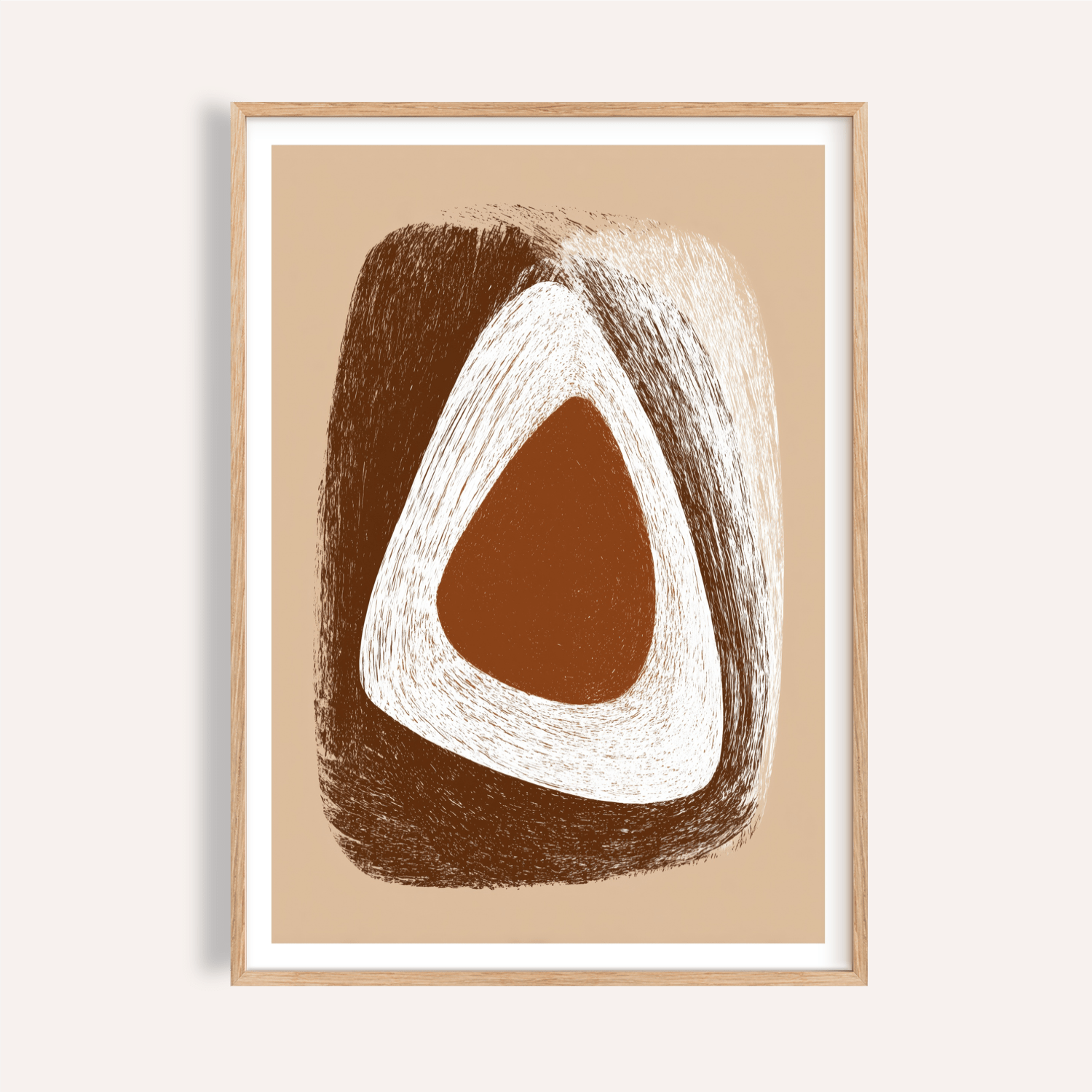 Organic Minimalist Wall Art | Earth Tone Abstract Poster