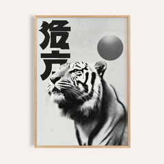 Black And White Tiger Print