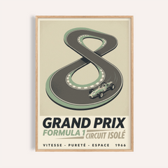 Vintage Race Car Wall Art