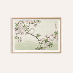Bird Cherry Blossom Art Print