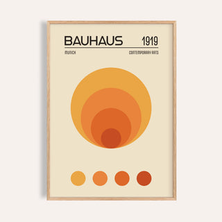 Orange Bauhaus Poster