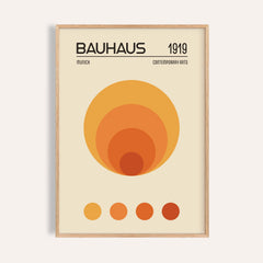 Orange Bauhaus Poster