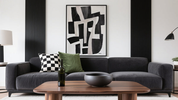 Black And White Living Room Wall Decor