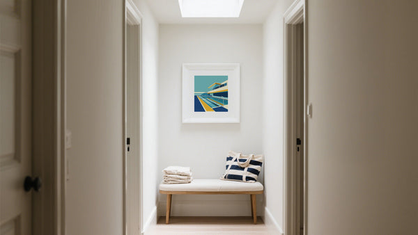 How to style Minimalist Posters in Small Spaces in a tiny entryway