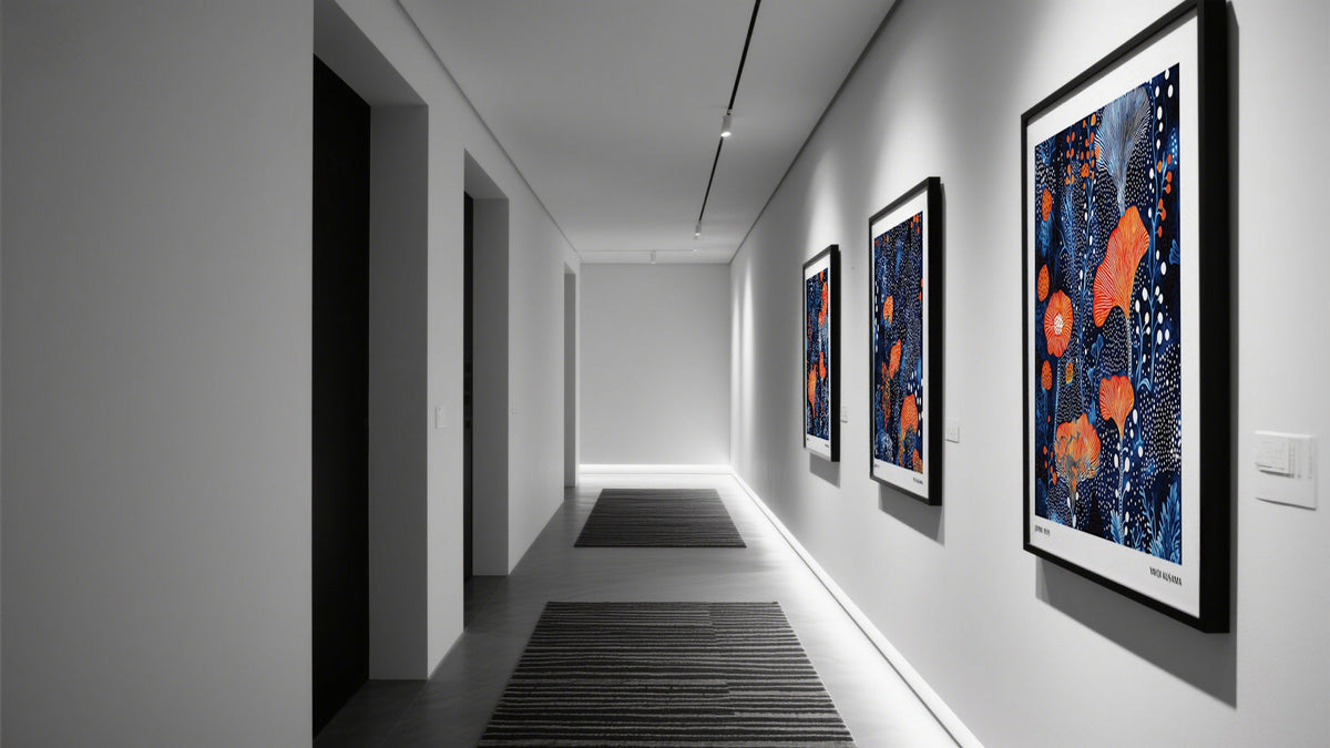 Creating a Japanese Wall Art Gallery at Home is easy with these 3 Yayoi Kusama inspired prints