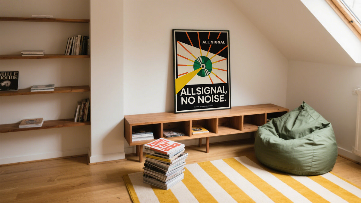 Cool poster ideas for room with a bold graphic design