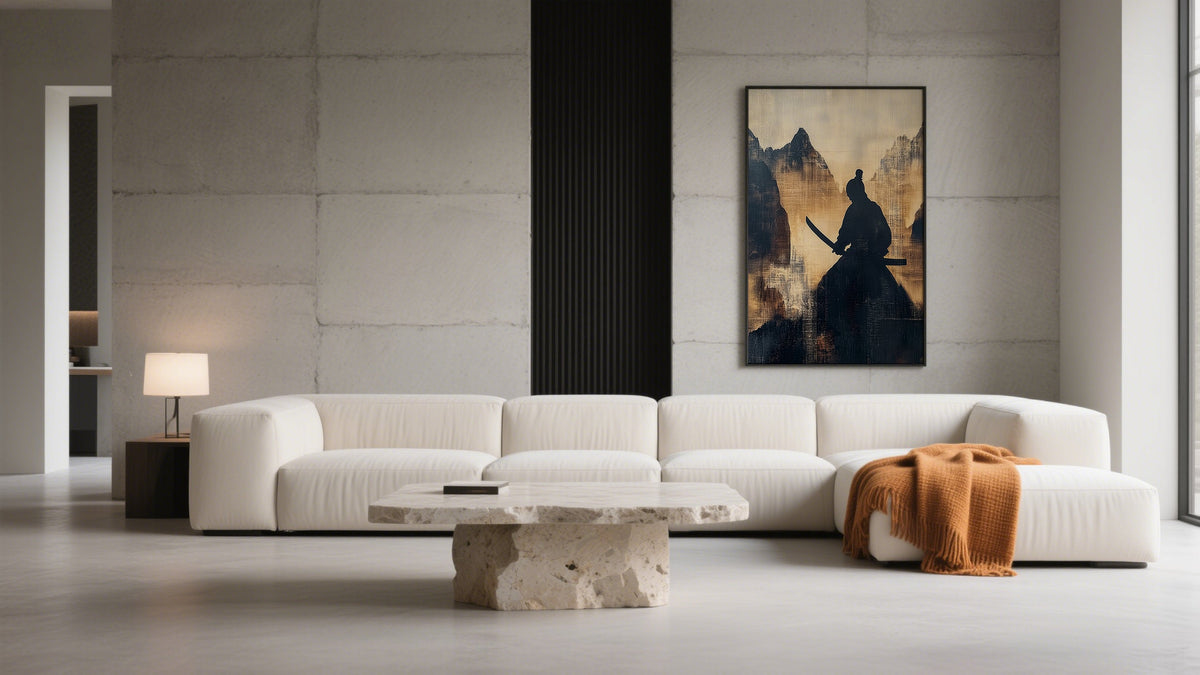 Samurai Warrior showing exactly what is Wabi Sabi Art