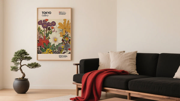 Tokyo Gallery Print showing exactly how to hang Japanese Wall art the right way