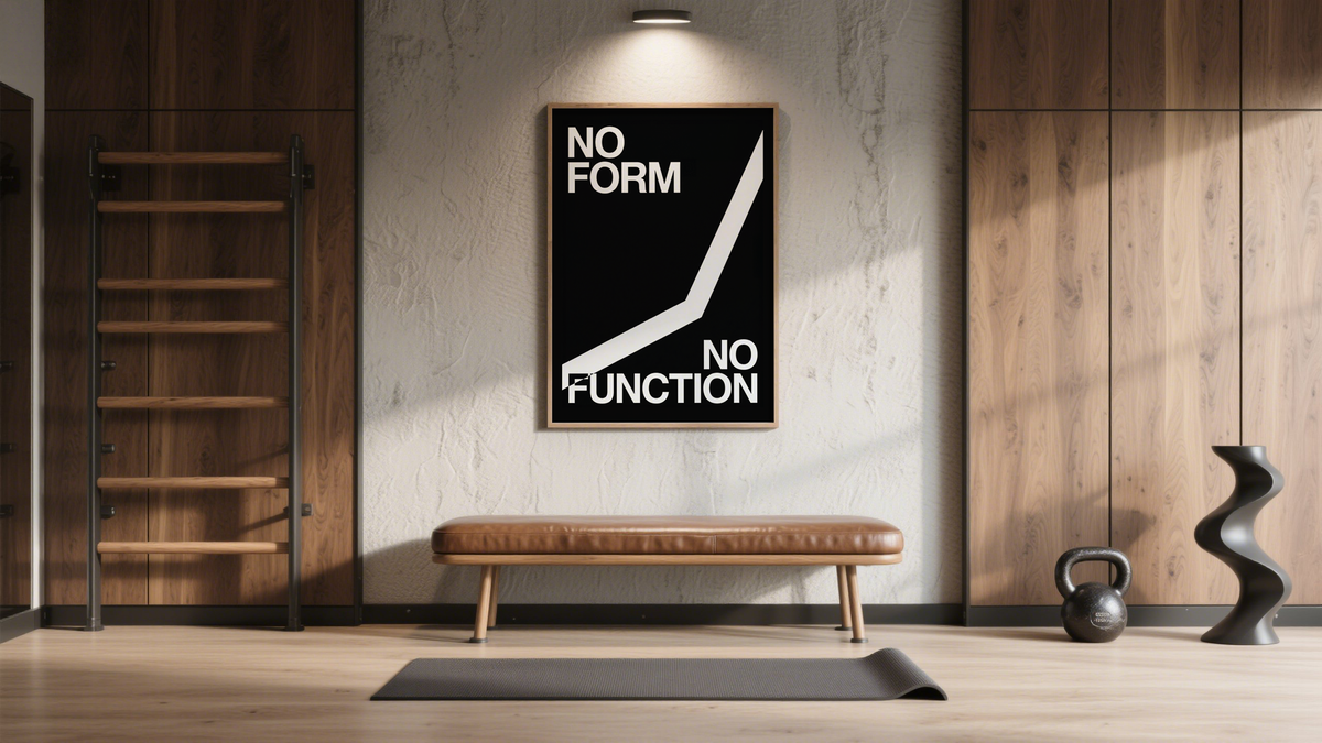 Motivational Wall Art for Gym in black and white