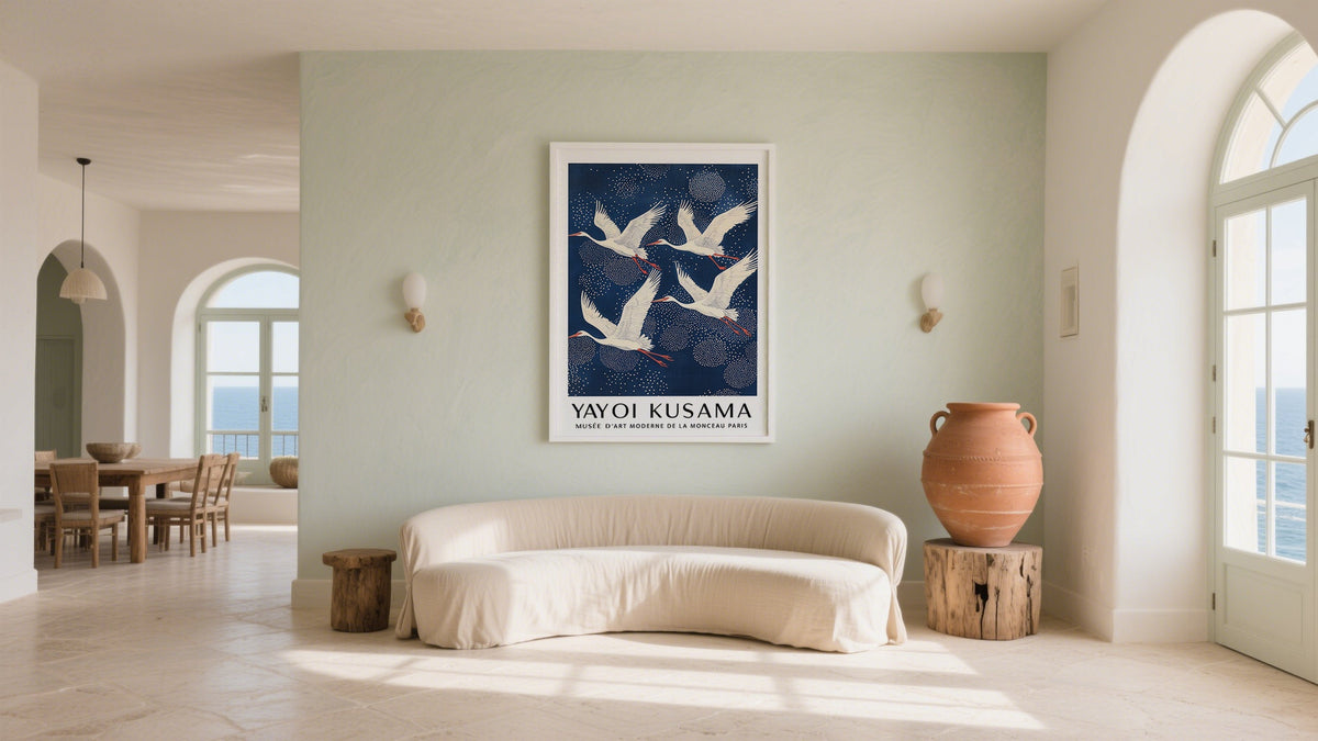 Large Pictures for Walls of Crane Birds flying