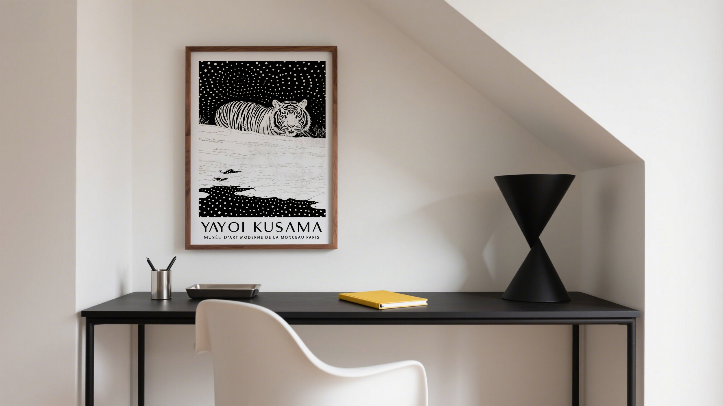 Black And White Tiger Wall Art