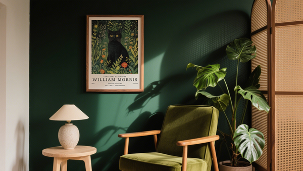 Vintage Poster Cat: Classic Charm for Modern Walls