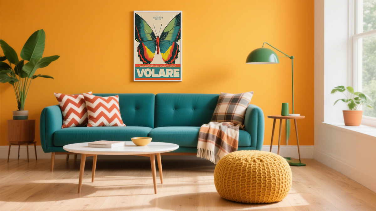 Colorful Butterfly Art print for living room