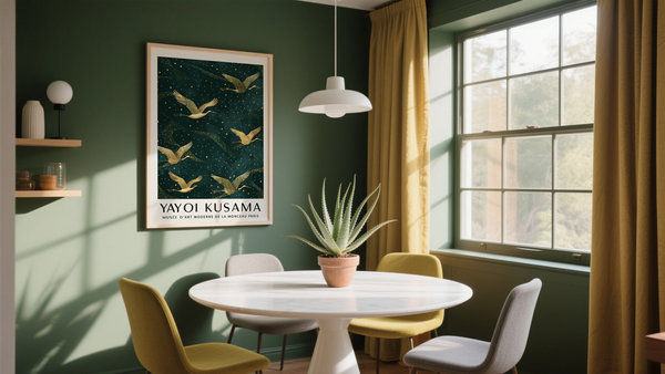 Emerald Green And Gold Wall Art