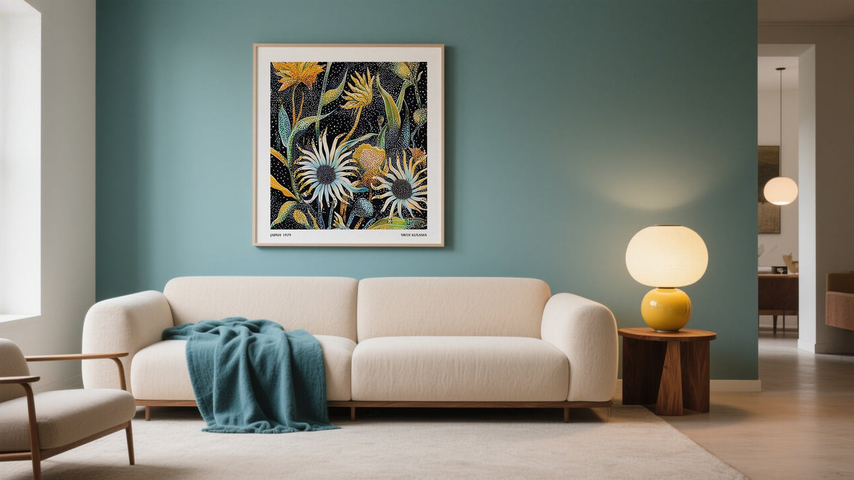 Wall Art and Posters of Beautiful Japanse wall art inspired by Yayoi Kusama